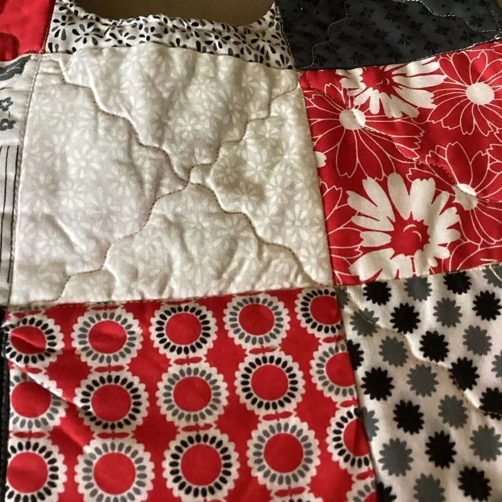 Hand Crafted Quilted Reversible Baby Bib
